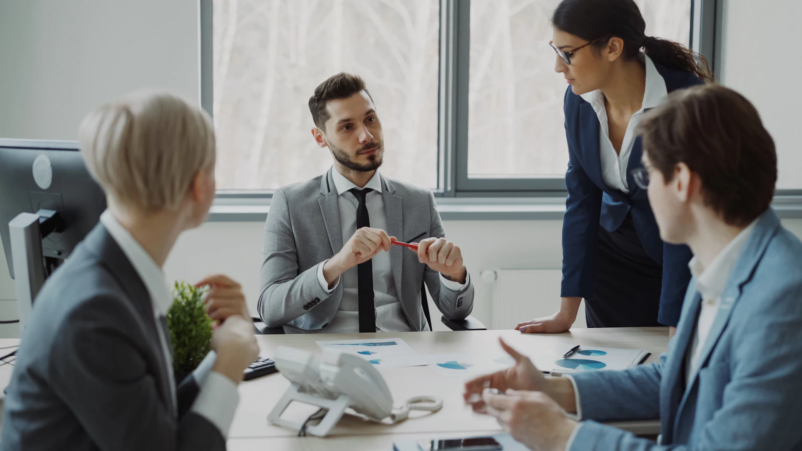 Reunión de trabajo entre directivos